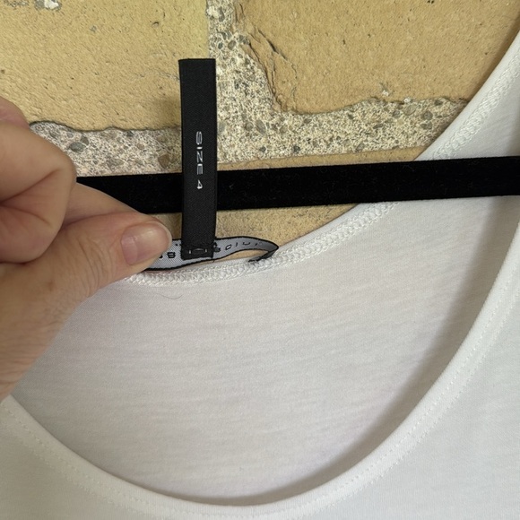 New Sarah Pacini White Sleeveless Tunic - Picture 3 of 5